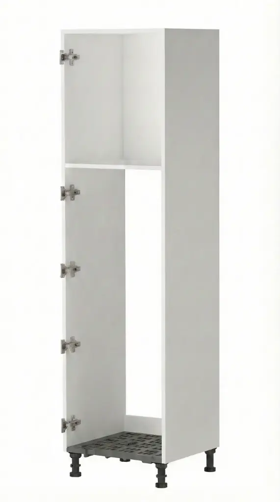 QUADRA Tall Cabinet - Fridge Column 2 Doors