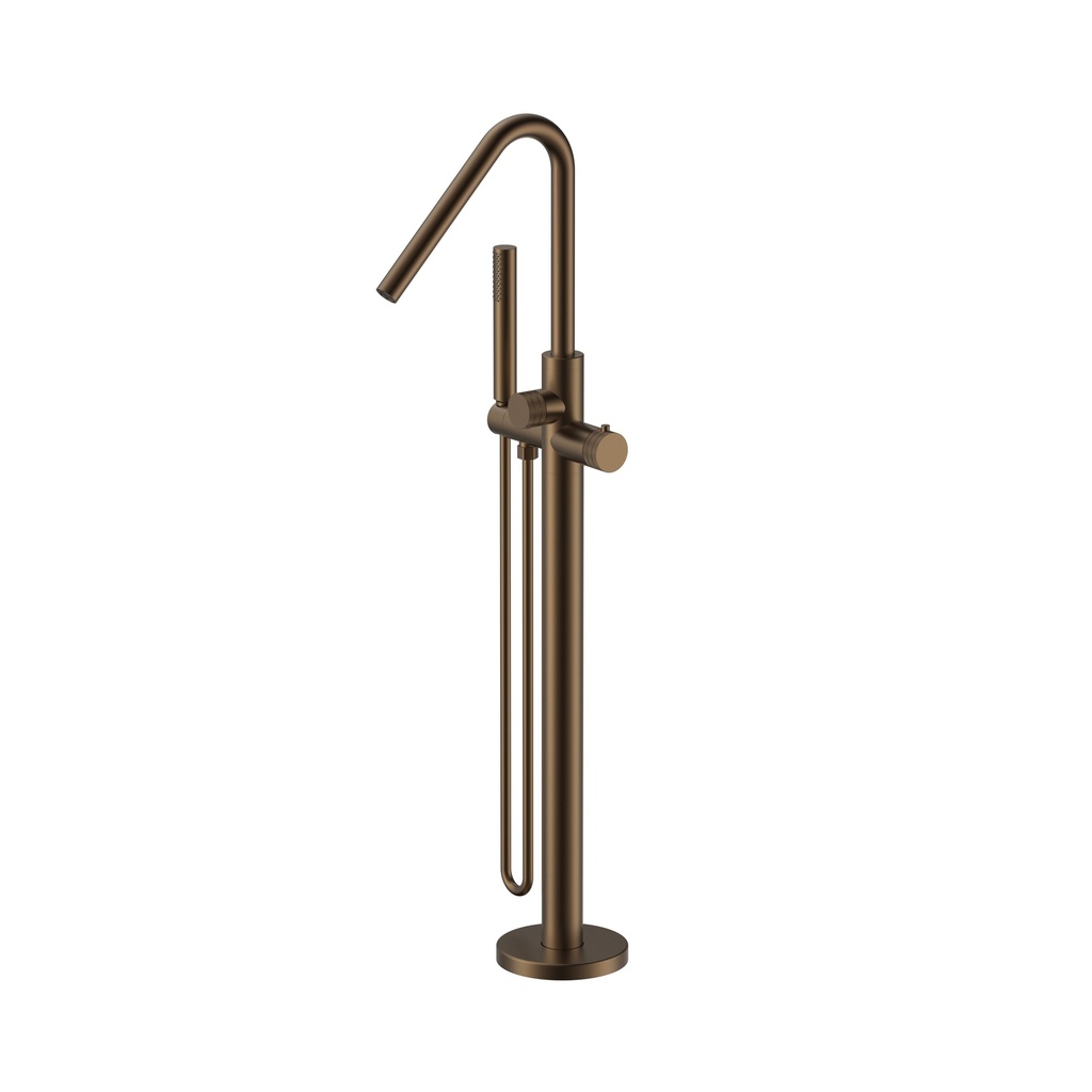 Stria Freestanding Thermostatic Bath Mixer - Brown Bronze (PVD)