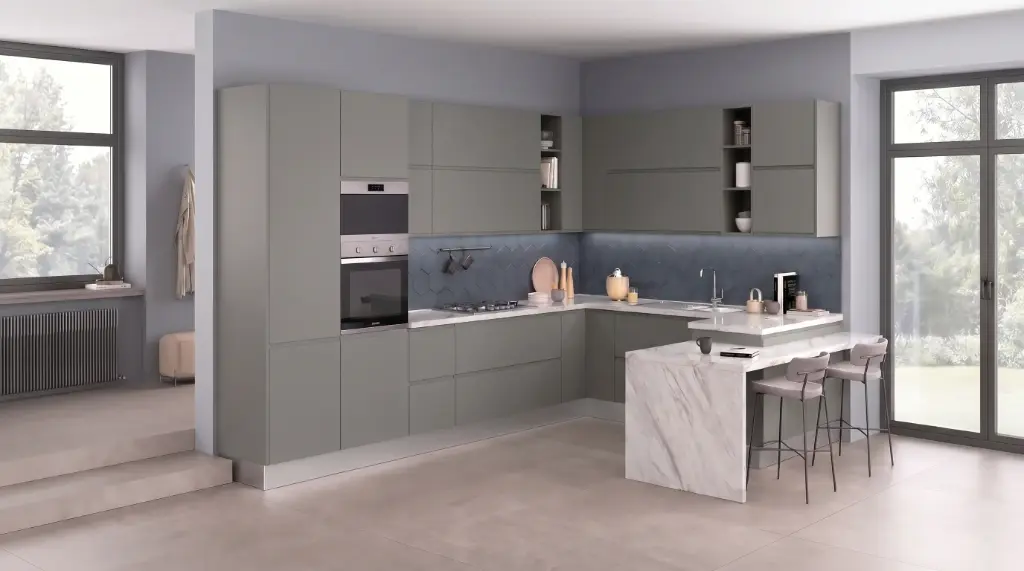 Alina — London grey U-keuken